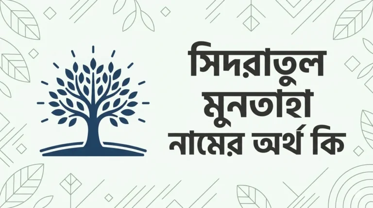 সিদরাতুল মুনতাহা নামের অর্থ কি