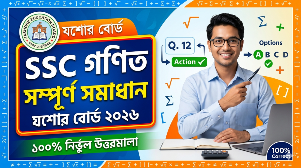 SSC Match MCQ Solution 2026, SSC 2026 Match Answer Sheet, SSC Match Solve 2026, SSC 2026 Match MCQ answer, SSC Match Question Solution, SSC Match Jessore Board, এসএসসসি গণিত এমসিকিউ সমাধান ২০২৬, এসএসসি গণিত ১০০% সঠিক সমাধান, এসএসসি ২০২৬ গণিত উত্তরমালা, এসএসসি গণিত প্রশ্ন সমাধান ২০২৬, যশোর বোর্ড গণিত সমাধান, আজকের পরীক্ষার প্রশ্ন সমাধান ২০২৬,