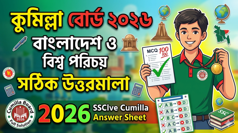 SSC BGS MCQ Solution 2026, SSC 2026 BGS Answer Sheet, SSC BGS Solve 2026, SSC 2026 BGS MCQ answer, SSC BGS Question Solution, SSC BGS Cumilla Board, এসএসসসি বাংলাদেশ ও বিশ্ব পরিচয় এমসিকিউ সমাধান ২০২৬, এসএসসি বাংলাদেশ ও বিশ্ব পরিচয় ১০০% সঠিক সমাধান, এসএসসি ২০২৬ বাংলাদেশ ও বিশ্ব পরিচয় উত্তরমালা, এসএসসি বাংলাদেশ ও বিশ্ব পরিচয় প্রশ্ন সমাধান ২০২৬, কুমিল্লা বোর্ড বাংলাদেশ ও বিশ্ব পরিচয় সমাধান, আজকের পরীক্ষার প্রশ্ন সমাধান ২০২৬,