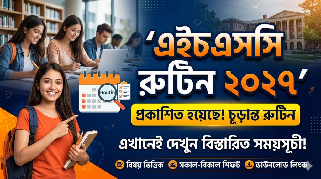 ​HSC Exam Routine 2027 PDF Download ​HSC 2027 Exam Date ​HSC Routine 2027 Bangladesh ​All Education Board HSC Routine 2027 ​HSC Exam 2027 ScheduleDhaka Board HSC Routine 2027 ​Rajshahi Board HSC Routine 2027 ​Chittagong Board HSC Routine 2027 ​Comilla Board HSC Routine 2027 ​Technical Education Board HSC Routine 2027 ​Madrasah Board Alim Routine 2027HSC Science Routine 2027 ​HSC Commerce (Business Studies) Routine 2027 ​HSC Arts (Humanities) Routine 2027এইচএসসি পরীক্ষার রুটিন ২০২৭ ​এইচএসসি রুটিন ২০২৭ পিডিএফ ডাউনলোড ​২০২৭ সালের এইচএসসি পরীক্ষার সময়সূচী​#HSC2027 ​#HSCRoutine2027 ​#EducationBoardBangladesh ​#HSCExam2027