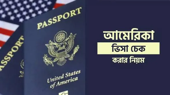 আমেরিকা ভিসা চেক করার নিয়ম |