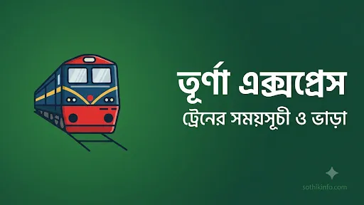 তূর্ণা এক্সপ্রেস ট্রেনের সময়সূচী ও ভাড়া ২০২৬