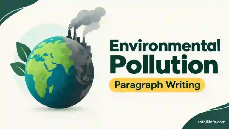 Environment Pollution Paragraph।Causes, Effects, Solutions and Paragraphs for Students